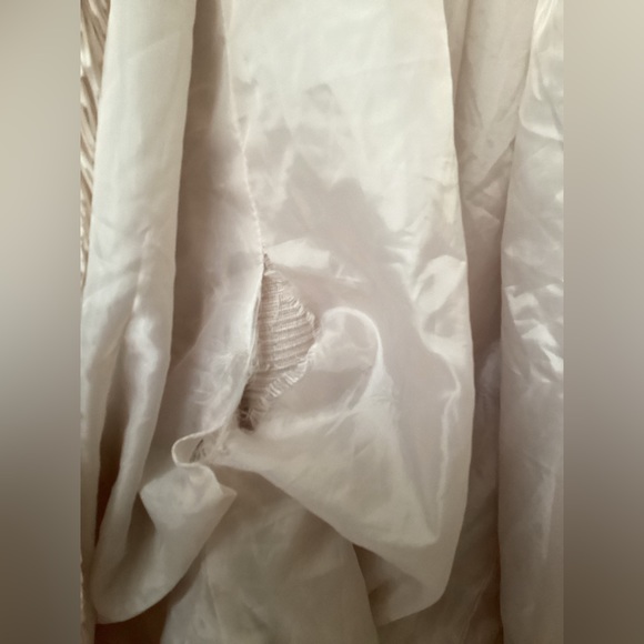 💗 Faux Fur body coat Sz L pale pink EUC glam feminine - Picture 6 of 6